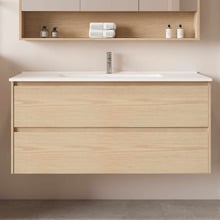 Laulea 1200mm Wall Hung Single Vanity with Ceramic Countertop